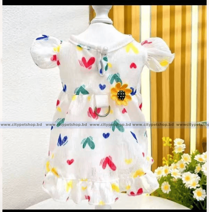Cute Pet Dress Dot Summer Clothes Puppy Skirt Chihuahua Bichon French Bulldog Clothing Thin Girl Dog Costume Cat Dresses