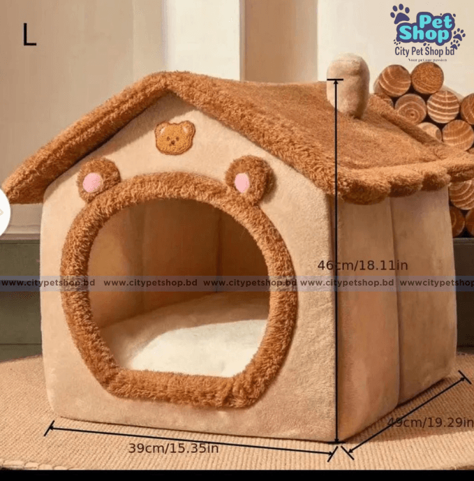 Cat Foldable House Removable Washable Cat House Puppy Cave Sofa Pet Bed House for Extra Small Dogs and Small and Medium Cats NEW